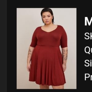 Torrid red skater dress